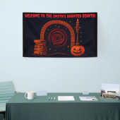 Mitternachtsherd Mittelalterlich - Orange und Schw Banner (Messeveranstaltung)