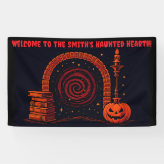 Mitternachtsherd Mittelalterlich - Orange und Schw Banner