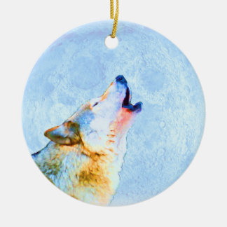 Mitternachtsheulen-Mond-Verzierung Keramik Ornament