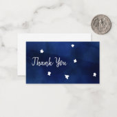 Mitternachtshimmel mit Sternen Mitteilungskarte (Vorderseite/Rückseite Beispiel)