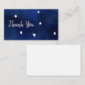 Mitternachtshimmel mit Sternen Mitteilungskarte (Vorne/Hinten)