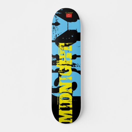 MITTERNACHTSHIMMEL Skateboard, 7¾" Deck Skateboard (Vorne)