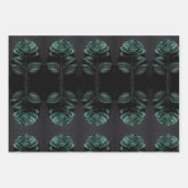 MitternachtsJungle Black Blume Power Geschenkpapier Set (Vorderseite 2)