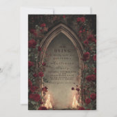 Mitternachtskathedrale Arch Gespenstische Versamml Einladung (Vorderseite)