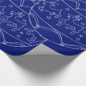 Mitternachtsklarheit - Baby Rentier Geschenkpapier (Ecke)