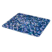 Mitternachtskonfetti-Schimmer Dekoratives Glas Sch Schneidebrett (Ecke)