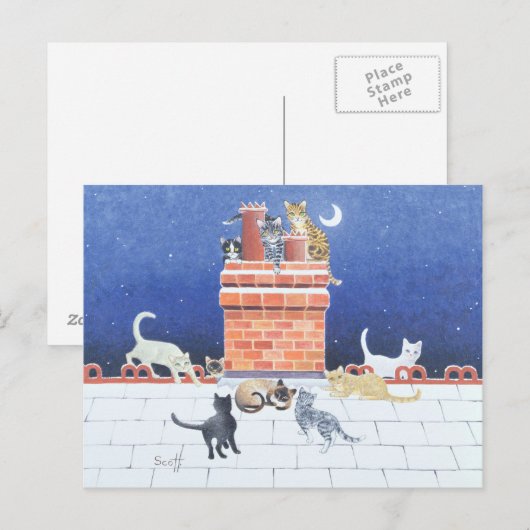 Mitternachtskrankheit Postkarte (Vorne/Hinten)