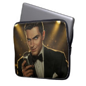 Mitternachtskronen Laptopschutzhülle (Vorderseite Links)