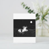Mitternachtskühe Postkarte (Stehend Vorderseite)