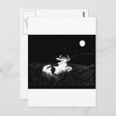 Mitternachtskühe Postkarte (Vorne/Hinten)