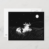Mitternachtskühe Postkarte (Vorne/Hinten)