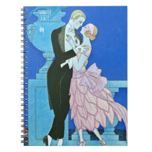 Mitternachtskuss-Kunst-Deko-Notizbuch Notizblock