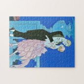 Mitternachtskuss-Kunst-Deko-Puzzlespiel Puzzle (Horizontal)