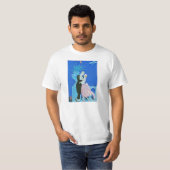 Mitternachtskuss-Kunst-Deko-T - Shirt (Vorne ganz)