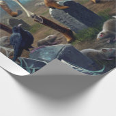 Mitternachtsleinentanz, Skelette Got Da Moves Geschenkpapier (Ecke)