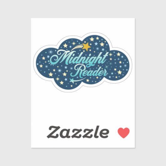 Mitternachtsleser Aufkleber (Blatt)