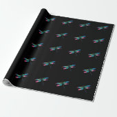 Mitternachtslibelle Geschenkpapier (Ungerollt)