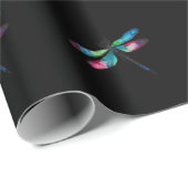 Mitternachtslibelle Geschenkpapier (Rolleneckpunkt)