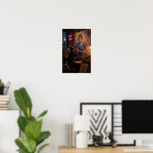 Mitternachtslicht-Banner mit Mitgefühl Poster (Heimbüro)
