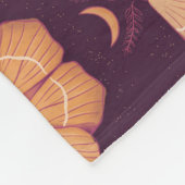 Mitternachtsmagie: Hexy-Nachtmoth Fleecedecke (Ecke)