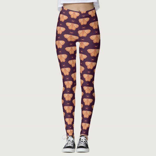 Mitternachtsmagie: Hexy-Nachtmoth Leggings (Vorderseite)