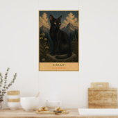 Mitternachtsmajestät: Bombay-Katze Poster (Küche)