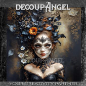 Mitternachtsmasquerade - Elegantes Ambiente Seidenpapier