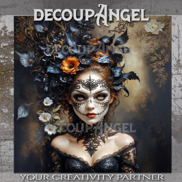 Mitternachtsmasquerade - Elegantes Ambiente Seidenpapier