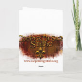 "Mitternachtsmasquerade" (Leere Innenseite) Karte (Rückseite)