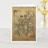 "Mitternachtsmasquerade" (Leere Innenseite) Karte (Gelbe Blume)