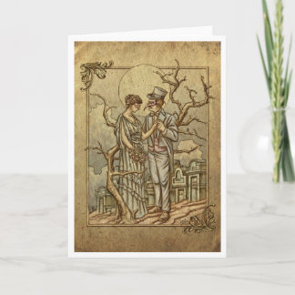 "Mitternachtsmasquerade" (Leere Innenseite) Karte