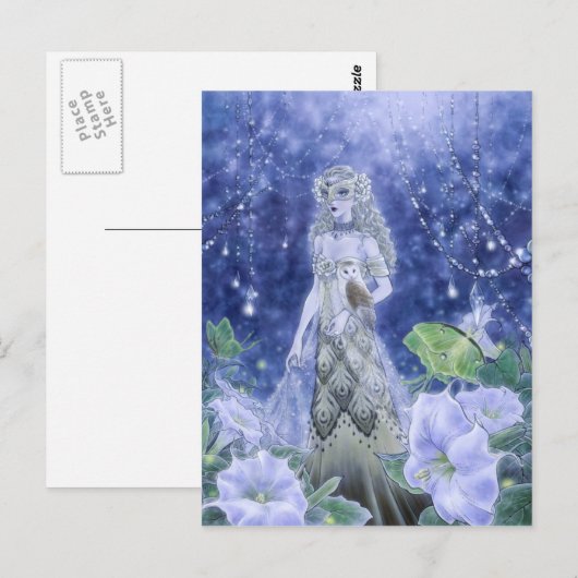 Mitternachtsmasquerade Postcard Postkarte (Vorne/Hinten)