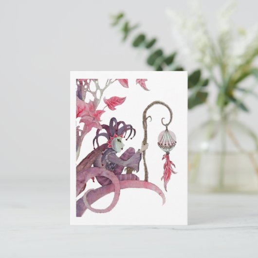 Mitternachtsmasquerade Postkarte (Stehend Vorderseite)