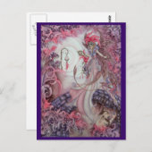 Mitternachtsmasquerade Postkarte (Vorne/Hinten)