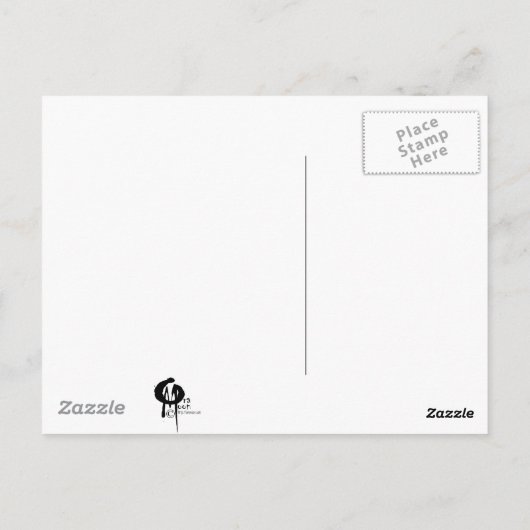 Mitternachtsmasquerade Postkarte (Rückseite)