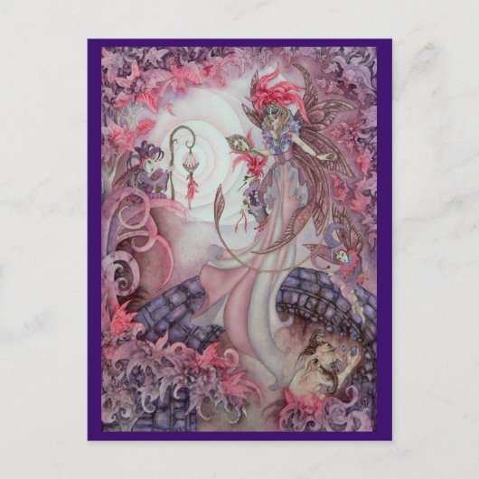 Mitternachtsmasquerade Postkarte (Vorderseite)