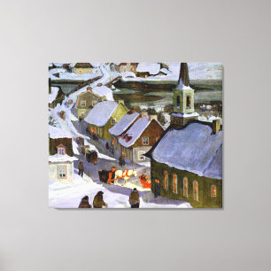 Mitternachtsmesse, Kunstmalerei, Leinwanddruck