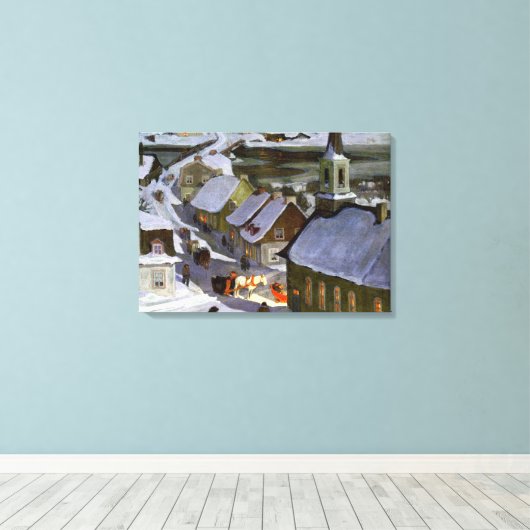 Mitternachtsmesse, Kunstmalerei Leinwanddruck (Insitu (Holzboden))