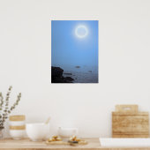 Mitternachtsmond | Arktis, Svalbard Poster (Küche)