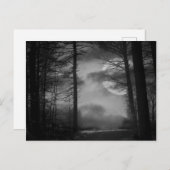 Mitternachtsmond - B&W Postkarte (Vorne/Hinten)
