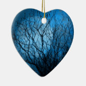 Mitternachtsmond Keramik Ornament (Rechts)