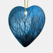 Mitternachtsmond Keramik Ornament (Links)