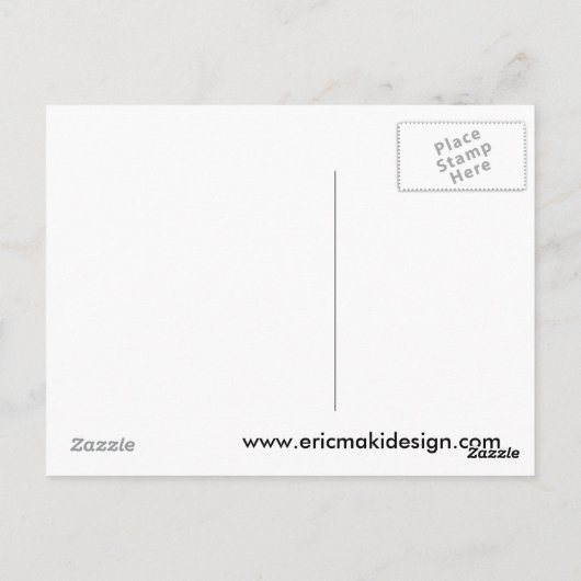 Mitternachtsmuschelszene Postkarte (Rückseite)