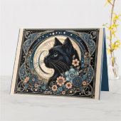 Mitternachtsmuse in versteinerten Moon-Rahmen Karte (Gelbe Blume)