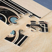 Mitternachtsmuse in versteinerten Moon-Rahmen Puzzle (Seite)