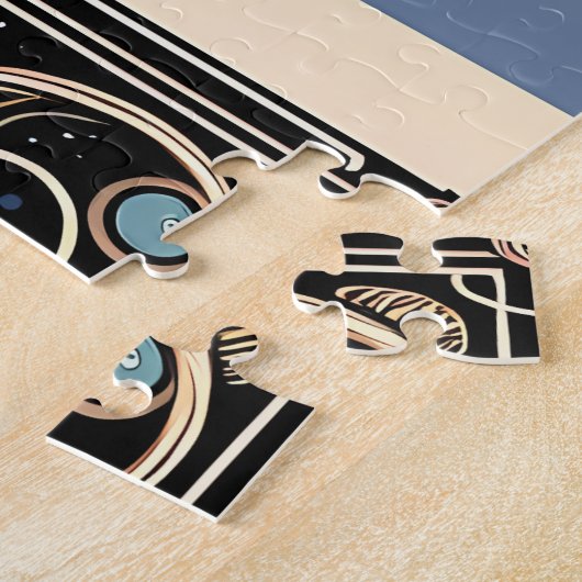 Mitternachtsmuse in versteinerten Moon-Rahmen Puzzle (Seite)