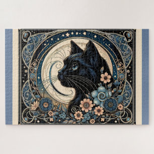 Mitternachtsmuse in versteinerten Moon-Rahmen Puzzle