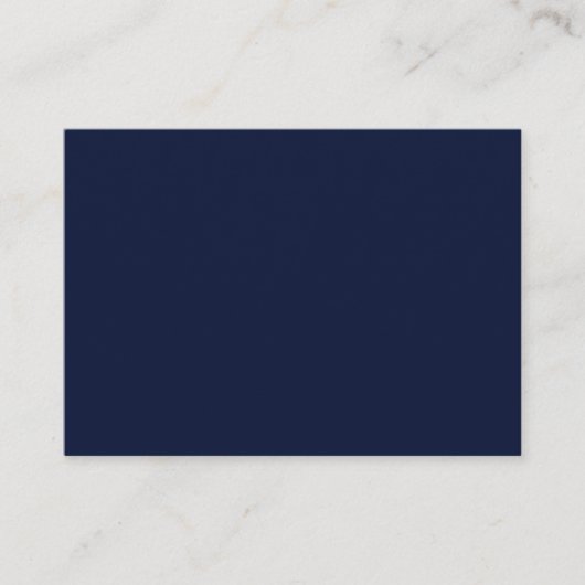 Mitternachtsnavyblau einfarbig begleitkarte (Vorderseite)