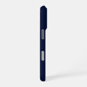 Mitternachtsnavyblau einfarbig iPhone hülle (Rechte Seite)