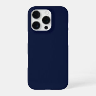 Mitternachtsnavyblau einfarbig iPhone 16 pro hülle